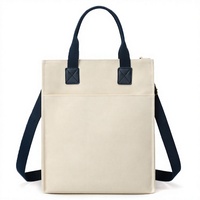 Sacs fourre-tout en toile personnalisés avec impression de logo, grande capacité, design minimaliste moderne pour les salons professionnels, le shopping, les cadeaux d'entreprise