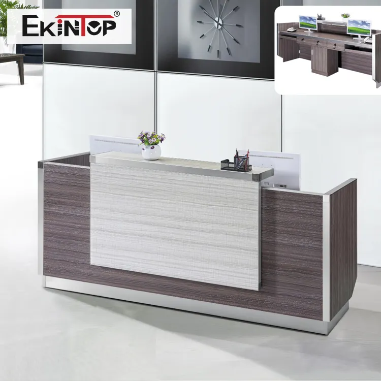 Counter Desk Ekintop Modern Popular Salon Reception Desk White Retail Counter Desk