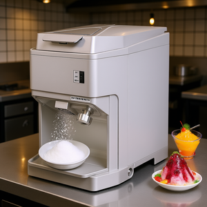 Máquina Comercial Eléctrica para Hielo Raspado 250W 120kg/día de Sobremesa con Ajuste de Finura y Dispensador de Acero Inoxidable - Product Image 2