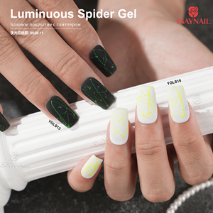 Gel à ongles effet néon pour <span class=keywords><strong>dessin</strong></span> artistique, luminescent, effet toile d'<span class=keywords><strong>araignée</strong></span>, à retirer par trempage - Product Image 6