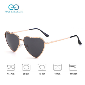 Gafas de Sol Divertidas de Metal con Forma de Corazón para Mujer, Gafas de Sol Modernas con Forma de Corazón - Product Image 2