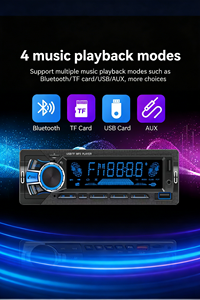 เครื่องเล่น MP3 ในรถยนต์แบบจอใหญ่ขนาด 1 DIN รองรับหลายภาษา ใช้ได้กับรถยนต์ 12V ทั่วไป - Product Image 3