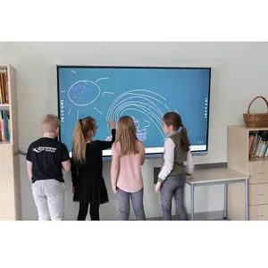 86 Inch 4K 3840X2160 Elektronische Touchscreen Actieve Smart Board Interactieve Elektronische Whiteboard Voor Commercieel Gebruik