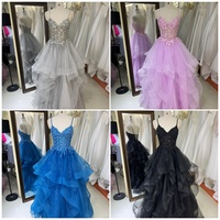 Robes de bal bleu roi en gros 2026 2027 – Robe de soirée d'usine avec corset floral 3D perlé et tulle scintillant – Fournisseur de robes de bal