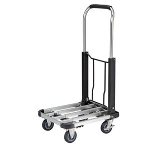 Metal Trolley <b>Cart</b> Frame Extendable Flatbed Rolling <b>Cart</b> - Product Image 2