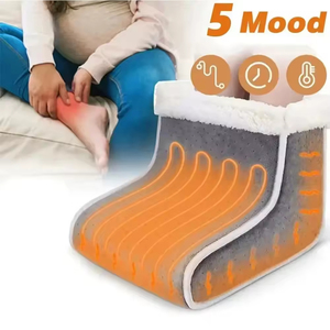 Chaussons chauffants électriques en velours matelassé et polaire, rechargeables par USB, pour l'hiver et l'intérieur - Product Image 4