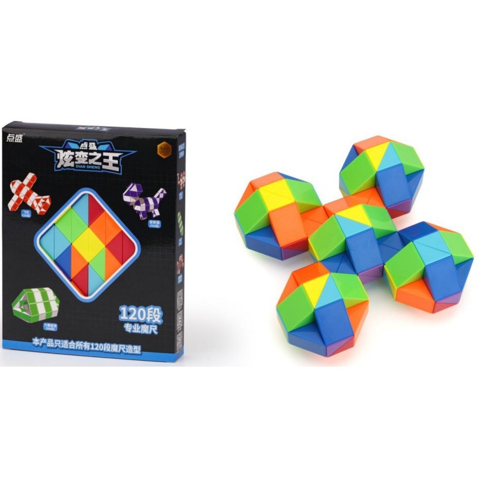 Règle Rubik Arc-en-ciel Pointillée - 120 Segments