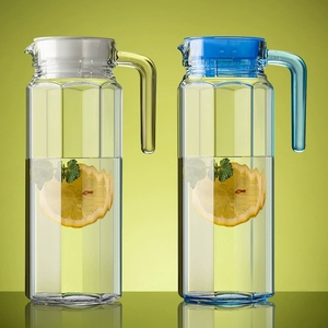 Di alta qualità 1050ml grande acqua di vetro bollitore resistente al calore brocca con coperchio per bevande fredde teiere & bollitori - Product Image 2