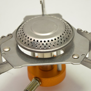 Réchaud à gaz portable d'extérieur argenté 103 brûleurs sans allumage pour camping, pique-nique, cuisine, pêche, voyage en voiture - Product Image 3