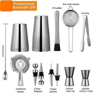 Camol Nhà Máy 13Pcs Thanh Công Cụ Phụ Kiện Thiết Lập Bartender Kit 750Ml Trọng + 600Ml Không Trọng Lượng Boston Cocktail Shaker - Product Image 3