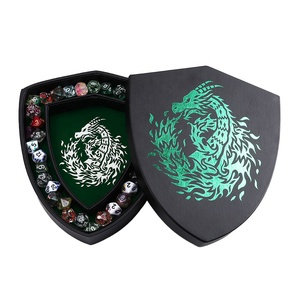 Новый дизайн, индивидуальный логотип, поднос для игральных костей из искусственной кожи для казино, ролевых игр, DND, вечеринок, баров, настольных игр - Product Image 1