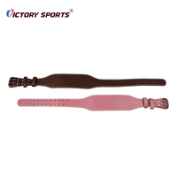 Ceinture de soutien de taille de gymnastique d'haltérophilie de puissance en cuir avec logo personnalisé