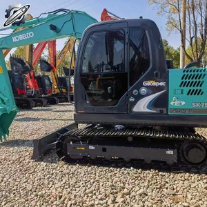 Excavatrice d'occasion Kobelco sk75, 7,5 tonnes, mini-excavatrice, matériel de construction, origine japonaise, pelle - Product Image 3