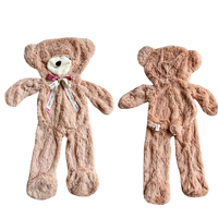 Ours en peluche vide non rembourré, avec fermeture éclair au dos, plusieurs couleurs et tailles disponibles pour remplissage DIY, vente en gros et personnalisation