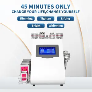 40K 9-in-1 Body Sculpting Machine S-Shape ABS Pads Cellulite Reduction Skin Tightening Face Lift RF EMS Fat Reducing Technology
