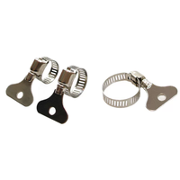 Collier de serrage pour tuyau en acier inoxydable 304 de 18-32 mm avec poignée papillon réglable