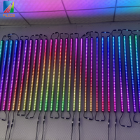 BIS Ws2811 Usine Personnalisée Directe Rvb Pixel Mi Bar 12 Volt SPI DMX 16 pixels/m Barre Lumineuse Led Profil Led En Aluminium