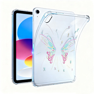 Adecuado para tableta Apple iPad de 11 pulgadas, funda suave transparente con diseño de mariposa colorida, protector de tableta a prueba de golpes con cobertura total - Product Image 6