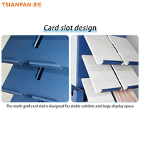 Benutzer definierte Keramik Edelstahl Marmor Stein Quarz Display Regal Granit Probe Boden stehend Keramik fliesen Display Rack