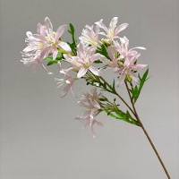 Ornement sur pied en soie artificielle Agapanthus, motif floral miniature, romantique, vibrant, pleine de vie, réaliste, doux et élégant, cadeau