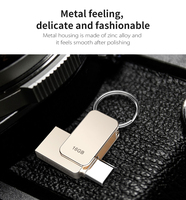 Unidad Flash USB 3.0/2.0 Tipo-C de Metal de Alta Velocidad, Nueva, de 16GB-128GB, con Logotipo Personalizado para Teléfonos Móviles