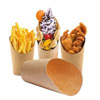 Emballage de frites de hamburger artisanal avec logo client