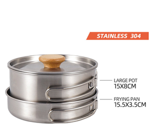 Casserole de camping en acier inoxydable 304 DFC916 - Product Image 6