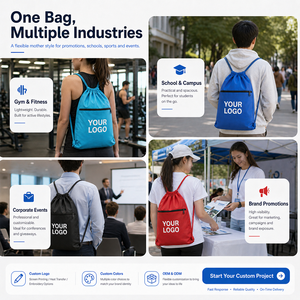 Bolsa <span class=keywords><strong>de</strong></span> Lona con Cordón Ajustable <span class=keywords><strong>de</strong></span> Varios Tamaños, Bolsa Resistente con Cierre Metálico Personalizado <span class=keywords><strong>de</strong></span> Primera Calidad para la Escuela y Deportes <span class=keywords><strong>de</strong></span> Club - Product Image 4