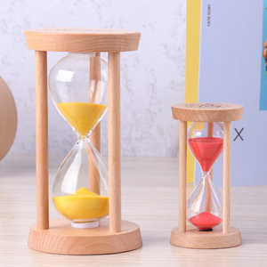 Reloj de Arena Hecho a Mano con Marco de Madera Natural, 1, 3 y 5 Minutos, Diseño Minimalista, para Cumpleaños, Juegos Infantiles, Bodas, Decoración del Hogar - Product Image 3