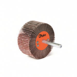 แผ่นขัดแบบฟลัปวีล ขนาด 60x50 มม. แกน 6 มม. ความหยาบ 180 กริต สำหรับขัดโลหะ - Product Image 2