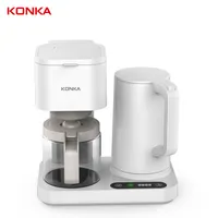 KONKA - White and Black Electric Coffee Maker
