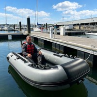Bateau pneumatique de pêche directement de l'usine avec plancher en aluminium, certifié CE, pour la vente en gros et l'approvisionnement des supermarchés