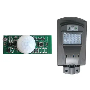 Lámpara de jardín con control remoto, controlador solar de detección humana infrarroja de 3,2 V, placa desnuda, Marco de Energía pcb, interruptor de botón ajustable