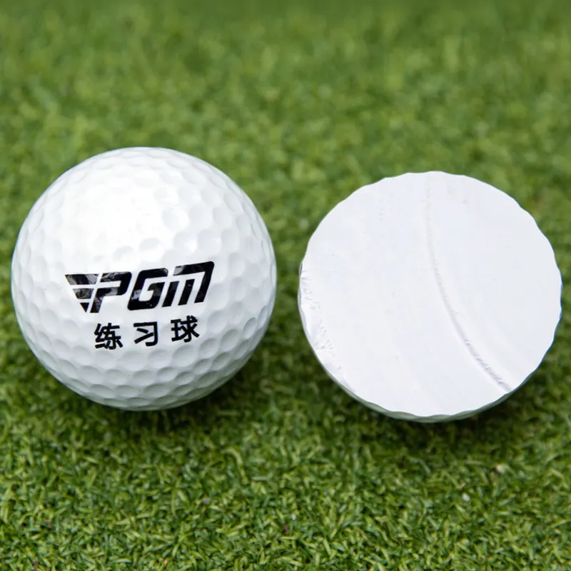 Bola de golfe de borracha durável para treinamento, bola pgm de 1 camada de golfe