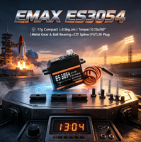EMAX ES3054 17g 3.5kg Servo numérique à engrenages métalliques 23T, mise à niveau pour avion RC, hélicoptère, système de modélisme, équipement, accessoires et kit de pièces