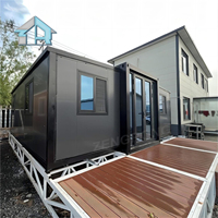 Appartamento Prefabbricato Pronto all'Uso 20ft 40ft, Casa Portatile Prefabbricata con 2 3 4 5 Camere da Letto, Villa Prefabbricata Espandibile in Container Pieghevole