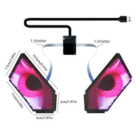 Control de aplicaciones ojos móviles luces de coche pantalla LED programable guiño ojos de diablo luz RGB pantalla Ojo de Ángel faro LED para coche