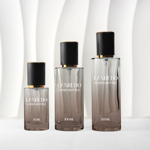Luxury Cosmetic Vacuum Airless Bottle Jar 50ml 100ml 120ml 30g 50g <b>Black</b> Cream Bottle with Glass Airless Lotion <b>Pump</b> Bottle - Product Image 2