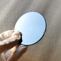 EXIA A77 Silver Mirror Lenses Gafas de sol UV400 Flat Round Base Curve 0 SHMC Lens