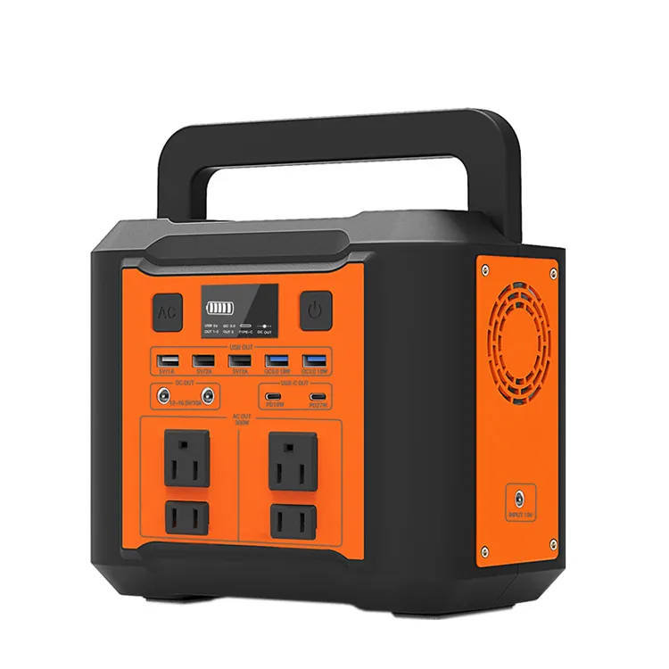 Power Station 500W 88000mAh Portable Power Station Lithium Battery Pack Outdoor Solar Rechargeable Mobile Power Supply