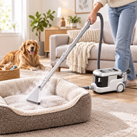 4 modes 100 ℃   Nettoyeur vapeur avec fonction lavage et vapeur rapide en 40 secondes pour le nettoyage en profondeur des tapis, des canapés, des tissus d'ameublement et des matelas