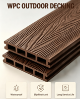 Plancher en terrasse WPC, extérieur, imperméable, antidérapant, en bois composite, pour jardin, patio, piscine