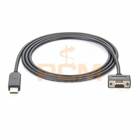 Câble adaptateur convertisseur Null Modem série RS232 DB9 D-Sub 9 broches vers USB 2.0 3.0 type A avec puce FTDI pour port de console