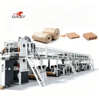 Machine de fabrication de boîtes en carton ondulé, fourniture d'usine Oray Carton Box Line, machines d'emballage écologiques, 100-300 m/min