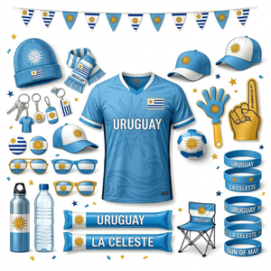 Kit de produits promotionnels en gros pour événements sportifs : Casquette, Bracelet, Badge, Autocollant, Porte-clés, Bouteille, Serviette, Drapeau, Sac - Product Image 1