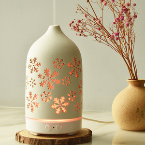 Meilleur diffuseur d'arômes en céramique, humidificateur en céramique à brume froide, humidificateur d'air avec veilleuse LED, diffuseur d'huiles essentielles de bureau pour la maison - Product Image 3