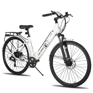 JOYKIEアルミニウム合金bicicleta electrica 250w 36vリアハブモーター700cステップスルー電動シティバイク
