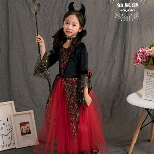 Gran oferta actuación Halloween chica <span class=keywords><strong>bruja</strong></span> fantasma novia disfraces Royal Boy Skull vampiro traje fingir juego de rol vestido <span class=keywords><strong>princesa</strong></span> - Product Image 5