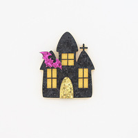 Accessoire de chaussure fait main, Matériel DIY, Breloque en forme de cheveu, Personnalisé, Halloween, Maison hantée, Citrouille, Bonbon, Paillettes, Accessoire de botte de cowboy