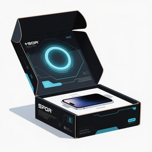 Embalaje de caja de envío electrónica al por mayor | Caja de correo impresa personalizada con compartimentos para protección de computadora portátil/cámara - Product Image 2